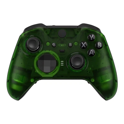 eXtremeRate Transparent Green Faceplate for Xbox One Elite Series 2 Controller - Image 1 of 4