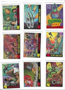 1988 Topps Dinosaurs Attack Komplettsatz 55 Karten + 11 Sticker Karten Wrapper - Bild 1 von 18