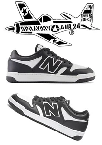 NEW BALANCE BB480LBA BLACK/WHITE MENS SIZE 9 - Picture 1 of 12