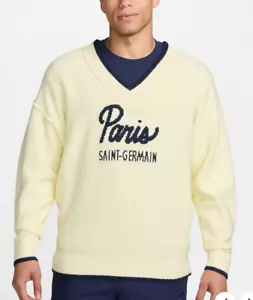 Suéter tejido de fútbol talla mediana Nike Paris Saint-Germain Tech Pack para hombre NUEVO - Imagen 1 de 5