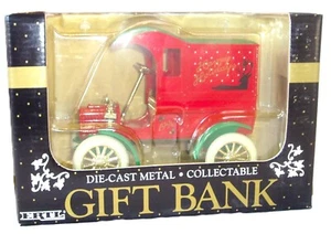 NIB ERTL 1990 FORD MODEL T HAPPY HOLIDAY'S DIECAST TRUCK COIN BANK 1:24 SCALE - Picture 1 of 5