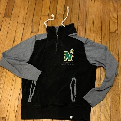 Suéter Minnesota North Stars Juvenil Pequeña Chaqueta Negra Hockey NHL 47 MN Foto 1 de 4