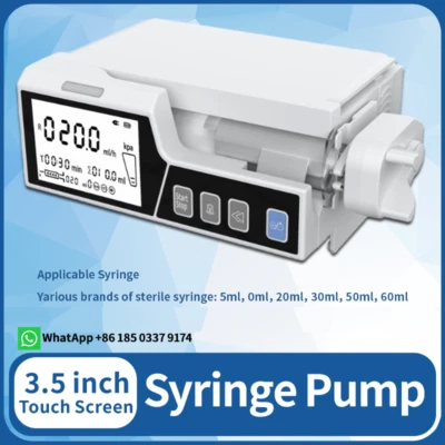 WENDYSHOP Syringe pump 3.5 inch Touch Screen Stackable Type Human or VET