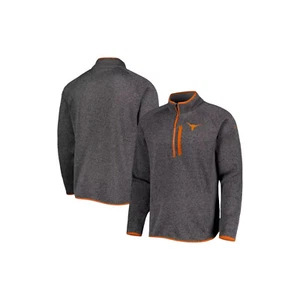 Texas Longhorns NCAA Columbia Canyon Point 1/2 Zip Fleece Pullover Gray Size L - Picture 1 of 8