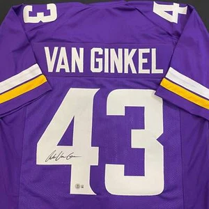 Andrew Van Ginkel signiertes lila Pro-Style Trikot Minnesota Vikings Beckett - Bild 1 von 3