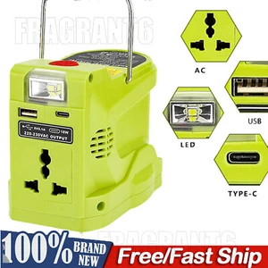 200W Portable Power Generator Portable Power Inverter With USB For Ryobi 18V - Picture 1 of 10