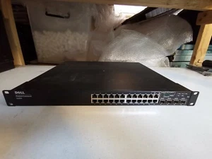 Dell Powerconnect 6224 Switch + 10GB Dual Port CX4 Stacking Module YY741 - Photo 1/7