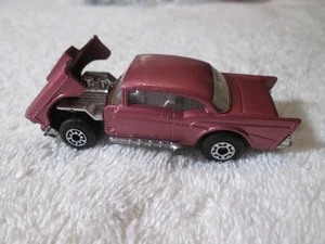 Vintage Die Cast Matchbox Superfast Toy Car No 4 Metallic Pink 57 Chevy - Picture 1 of 7