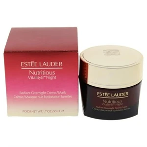 Máscara crema radiante durante la noche Estee Lauder Nutritious Vitality8 1,7 oz/50 ml nueva en caja - Imagen 1 de 2