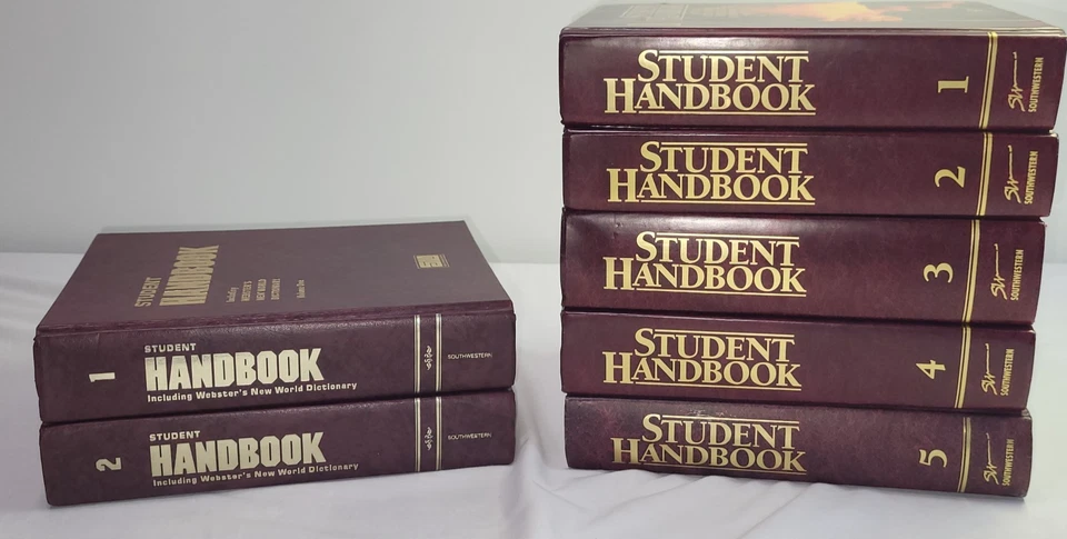 Southwestern Student Handbook Volumes 1 Thru 5 Homeschooling & Set 1 & 2 1980s - Image 1 of 4