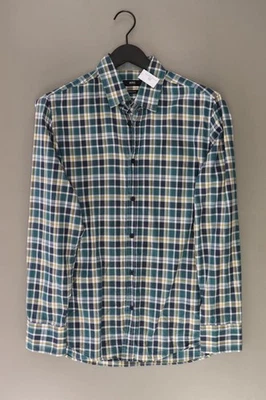 ⭐ BOSS by Hugo Boss camicetta per uomo taglia 50, M a quadri verde di cotone ⭐ - Immagine 1 di 4