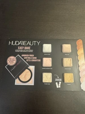 Huda Beauty Easy Bake Blurring Loose Baking & Setting Powder 6 Shade Sample NEW - Image 1 of 2