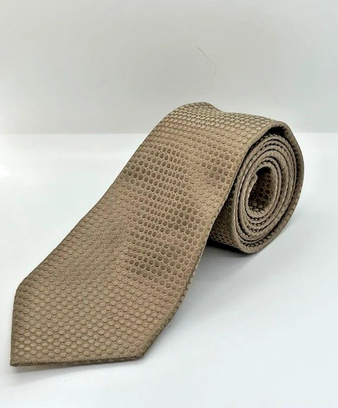 Gravata masculina Donald J. Trump Signature Collection pontos marfim 100% seda 58 x 3,75 - Imagem 1 de 4