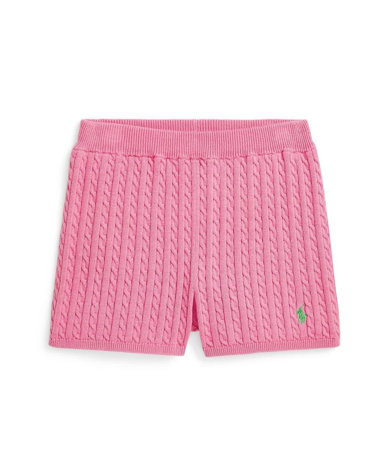 Polo Ralph Lauren Mini-Cable Pantalones Cortos Niñas Grandes L 12/14 Rosa Cintura Elástica Pull On Foto 1 de 4