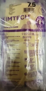 (20 pares) Guantes de látex estériles KimTech 56845 G3 talla 7,5, EXP 07/2028, NUEVOS - Imagen 1 de 2