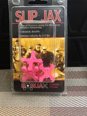 BowJax Slip Jax string silencer 1040 pink new 4 pack 19 grain - Image 1 of 2