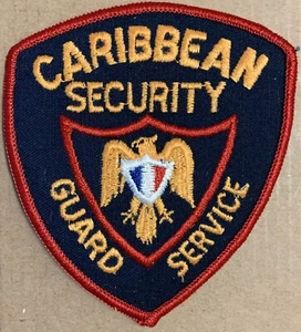 Caribbean Security Patch Guard Service Embroidered vintage hard to find - Picture 1 of 3