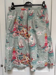 Vintage Cath Kidston harbour yacht print size 10 - Picture 1 of 12