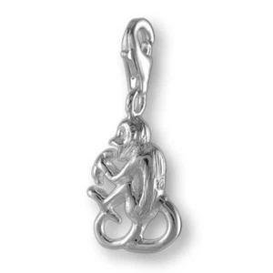 MELINA Charm Anhänger Affe mit Bannane Silber 925 - Bild 1 von 1