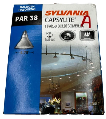 SYLVANIA CAPSYLITE PAR38 60PAR/CAP/SPL/FL30 LIGHT LAMP BULB SPOTLIGHT 120V - Image 1 of 4