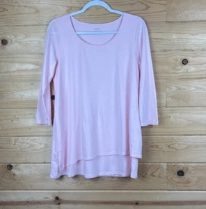 T-shirt artistica donna Pure Jill rosa PJ manica 3/4 taglia small - Foto 1 di 5