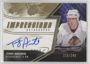 2018-19 SPx Impressions Auto Tier 1 /249 Tony Amonte #IA-TA Auto