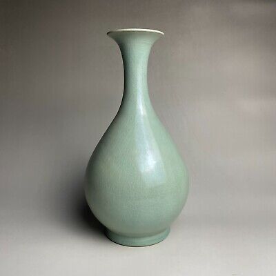 Rare Chinese Porcelain Song Qingliang Temple Ru Kiln Vase • 382.66$