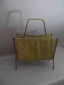 50s 60s SOPORTE DE PERIÓDICO gamuza auténtica revista Rack Newspaper Rack - Imagen 1 de 6