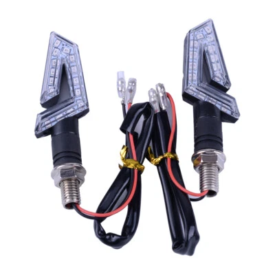 2x Lámpara intermitente LED de señal de giro para motocicleta apta para Kawasaki Honda Bike hm Foto 1 de 4