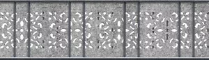 Venezia Ornament Single Strip Laser for Double Bar Mat Fence Fence Fence - Picture 1 of 3