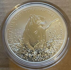 2017 Aussie Alphabet Coin Collection Frosted Fine Silver Coin T for Tiger
