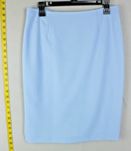 Calvin Klein Light Blue Pencil Skirt - Size 8 - Picture 1 of 6