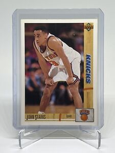 1991-92 Upper Deck John Starks #219 Rookie Card RC New York Knicks
