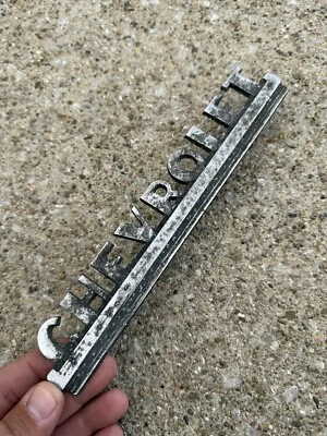 1947-1953 Chevy Truck Hood Ornament Side Emblem Badge Chrome Trim Nameplate - Image 1 of 4