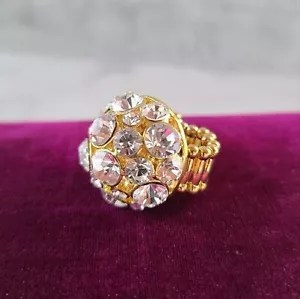 Vintage Rhinestone Statement Ring - Picture 1 of 10