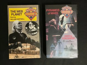 DR WHO VHS VIDEO LOT OF 2 - THE WEB PLANET & PYRAMID OF MARS - Picture 1 of 2