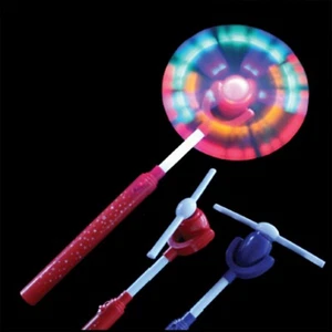 Swivel Fan Wand Light Sensory Toy Rainbow Windmill Flashing Autism Child Colours - Picture 1 of 12