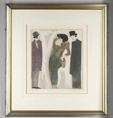 DAVID SCHNEUER,  "IN PARIS"  SPITZENBLATT,  Aufl. 30 ,MODELL-Rahmen. AKTION! - Bild 1 von 2