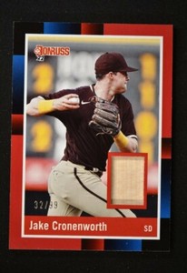 2022 Donruss Retro 1988 Materials Relic Red #R88M-JC Jake Cronenworth /99