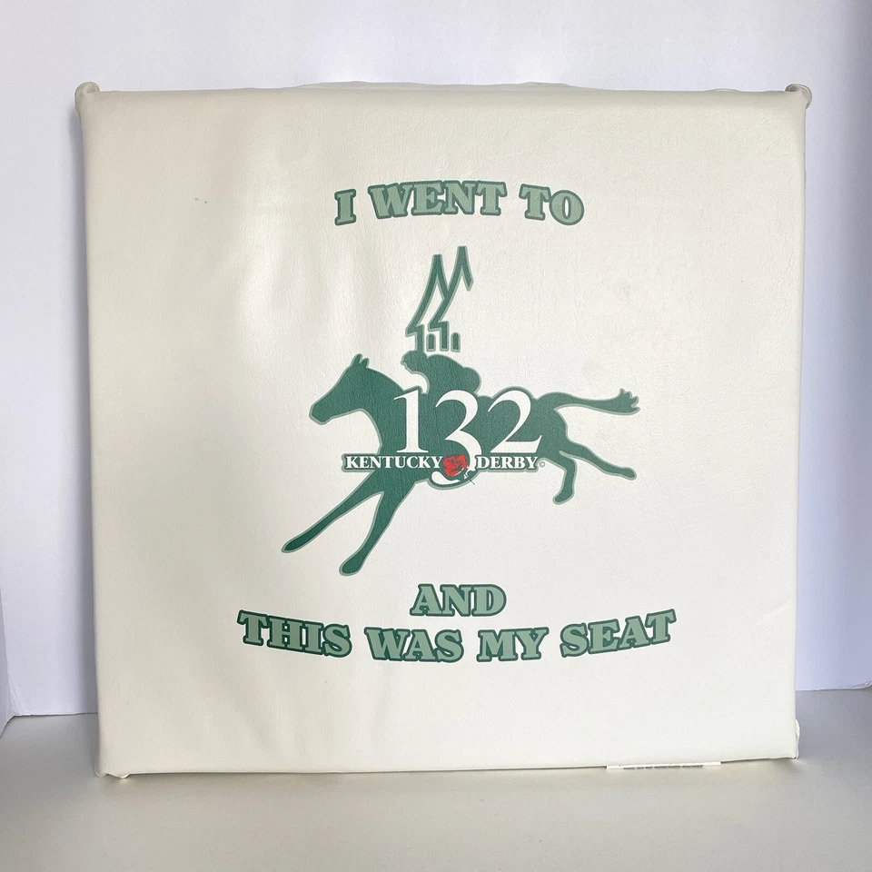 Kentucky Derby 132nd 2006 asiento acolchado coleccionable con asa superior Foto 1 de 4