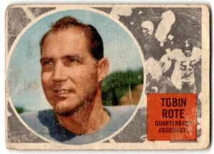 1960 Topps CFL Tobin Rote #74 Toronto Argonauts - Picture 1 of 2