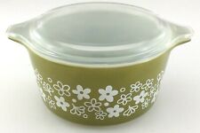 Pyrex Spring Blossom Green 1.5 Pint Casserole with Lid 