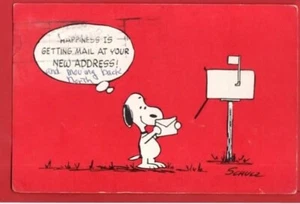 SCHULTZ PEANUTS POSTCARD pu 1972 - Picture 1 of 1