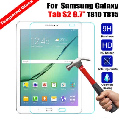 2Pcs For Samsung Tab A S3 S2 Tab E T565 Premium Tempered Glass Screen Protector - Image 1 of 4