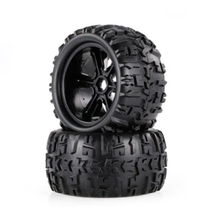 2pcs 3.6 Inch 150mm Monster Truck Wheel Rim and Tire for 1/8 Traxxas HSP HPI E-M - Picture 1 of 3