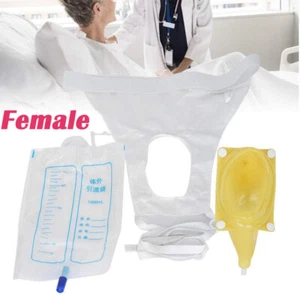 Neu Weiblicher Urinal Pipi Halter Urinabfluss Urinsammler Beutel Urinal Urinbeutel - Bild 1 von 13