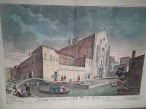 18th c Venetian View of the Church of RR. PP of the Madonna di Seru - Picture 1 of 12