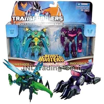 Year 2013 Transformers Beast Hunters Commander Figure Set BOMBSHOCK & SHOCKWAVE - Image 1 of 2