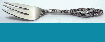 LABORS of CUPID pattern Sterling silver FISH FORK pierced 1900y DOMINICK & HAFF - Image 1 of 4