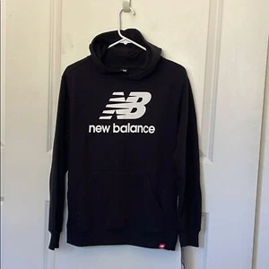 New Balance Black Kids Hoodie Large 14/16 - Picture 1 of 4